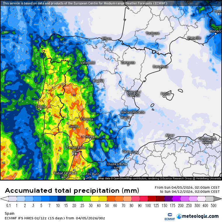 ECMWF lluvias 