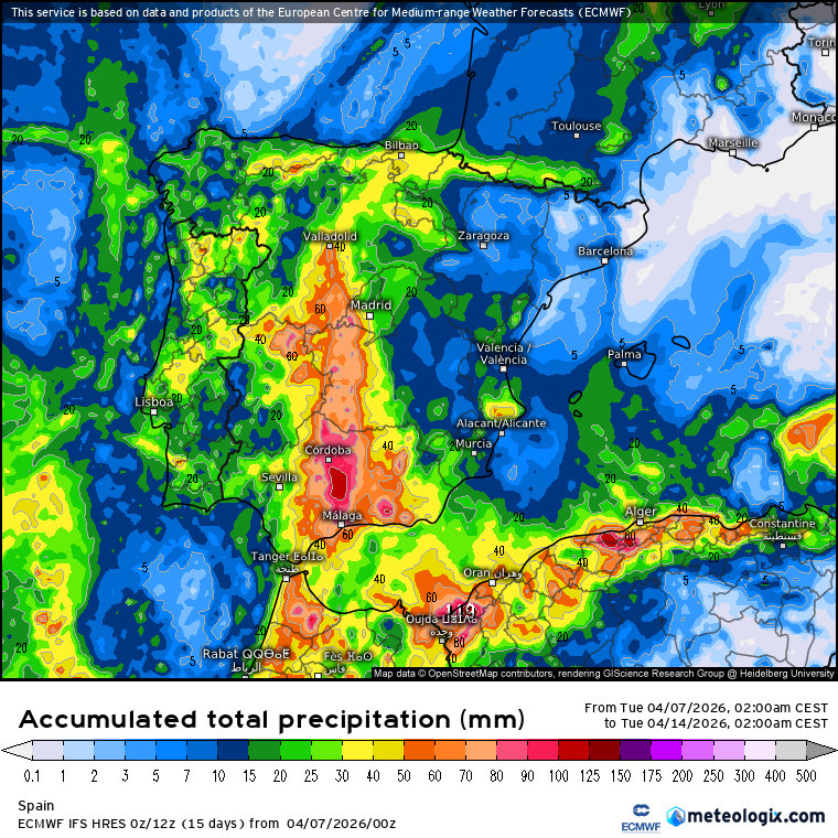 ECMWF lluvias 