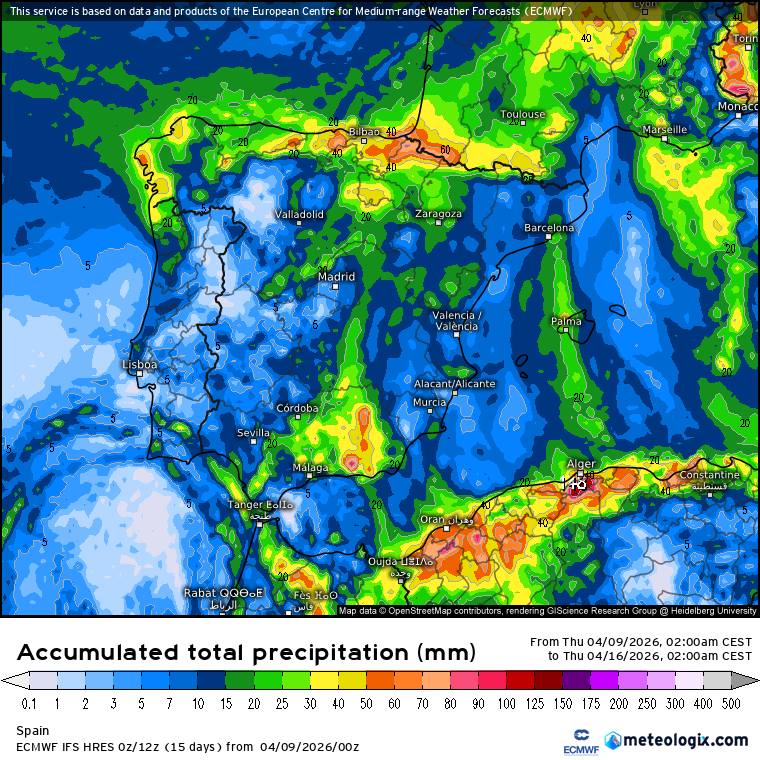 ECMWF lluvias 