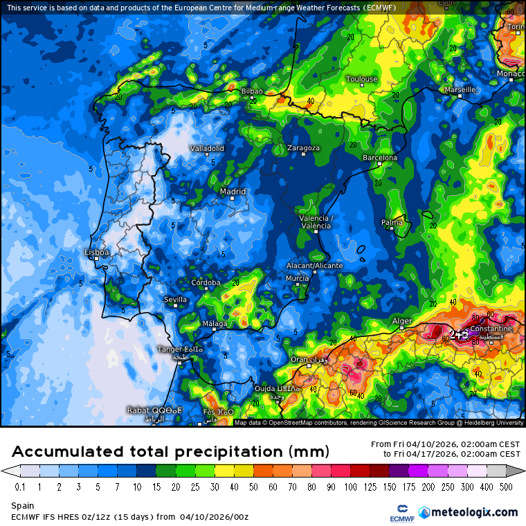 ECMWF lluvias 