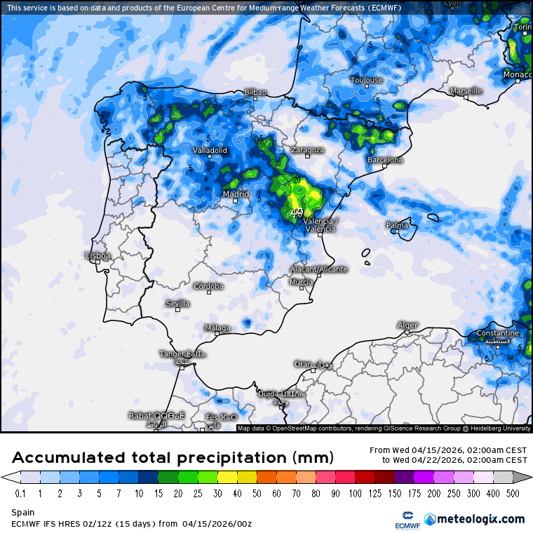 ECMWF lluvias 