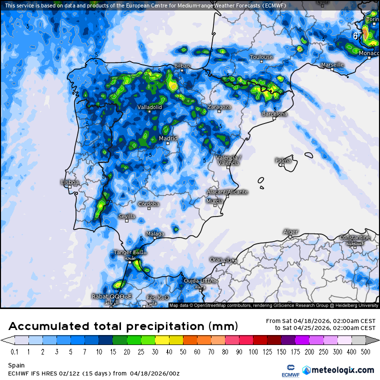 ECMWF lluvias 