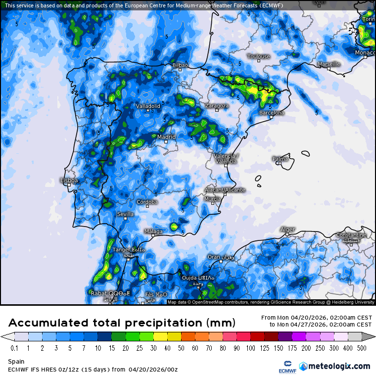 ECMWF lluvias 