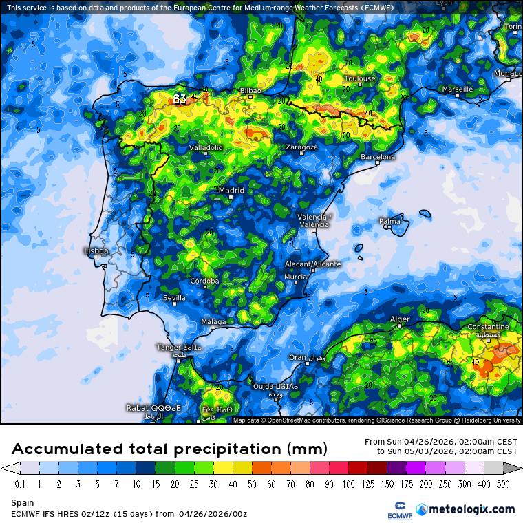 ECMWF lluvias