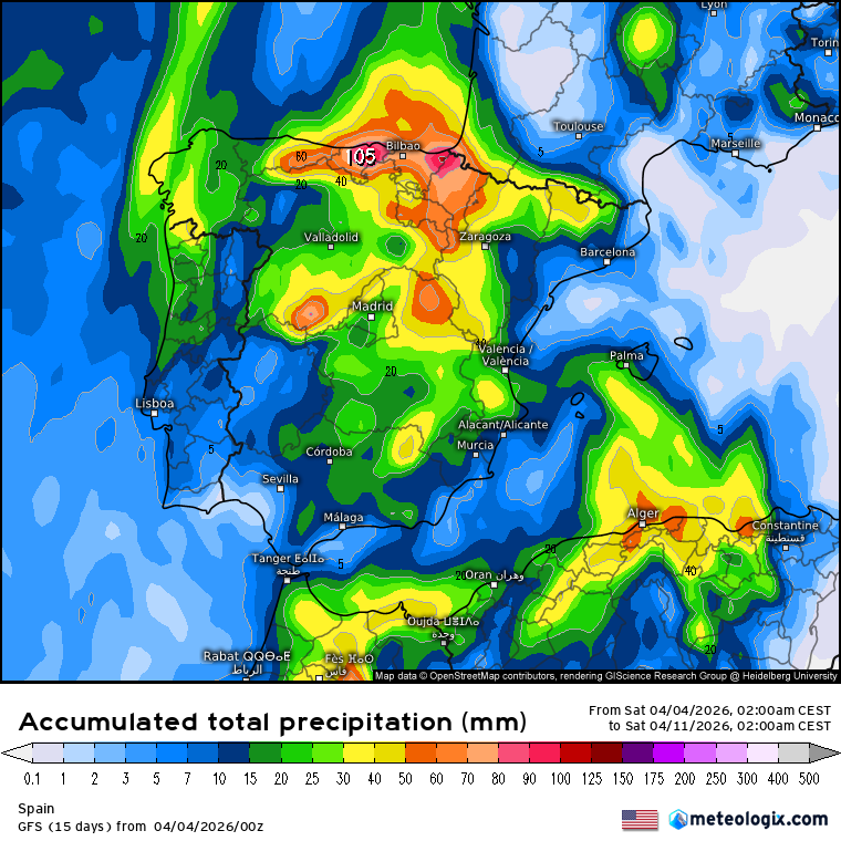 GFS lluvias 