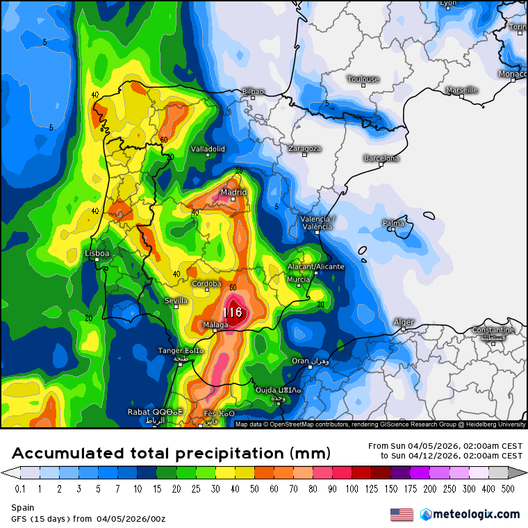 GFS lluvias 