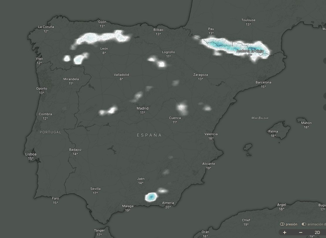 Mapa de nieve nueva 