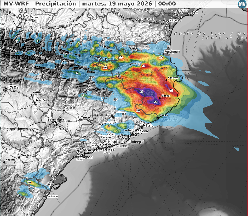 Modelo MV lluvias