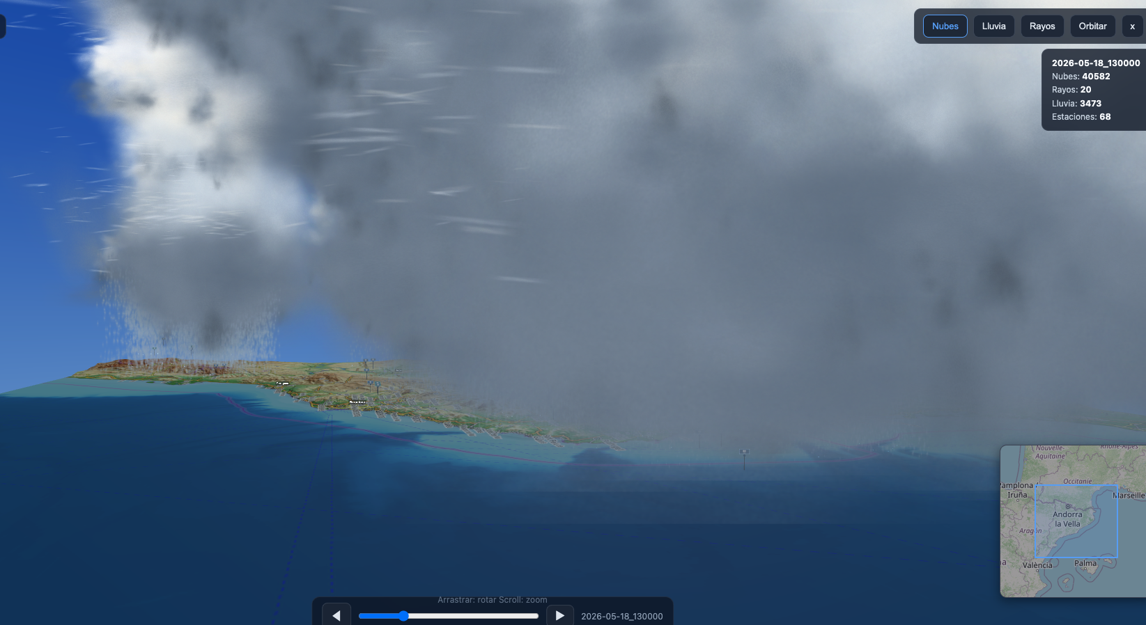 Nubes en 3D