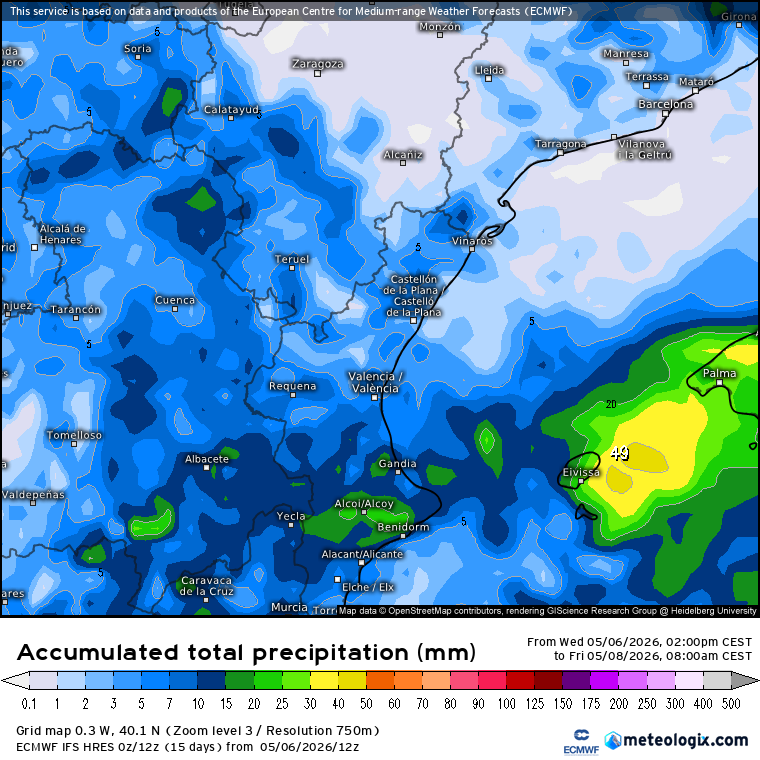 Lluvias ECMWF