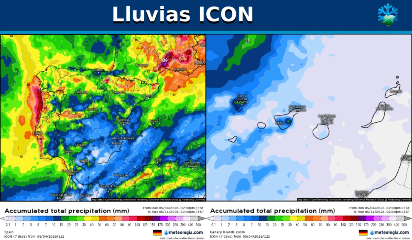 Mapas lluvias
