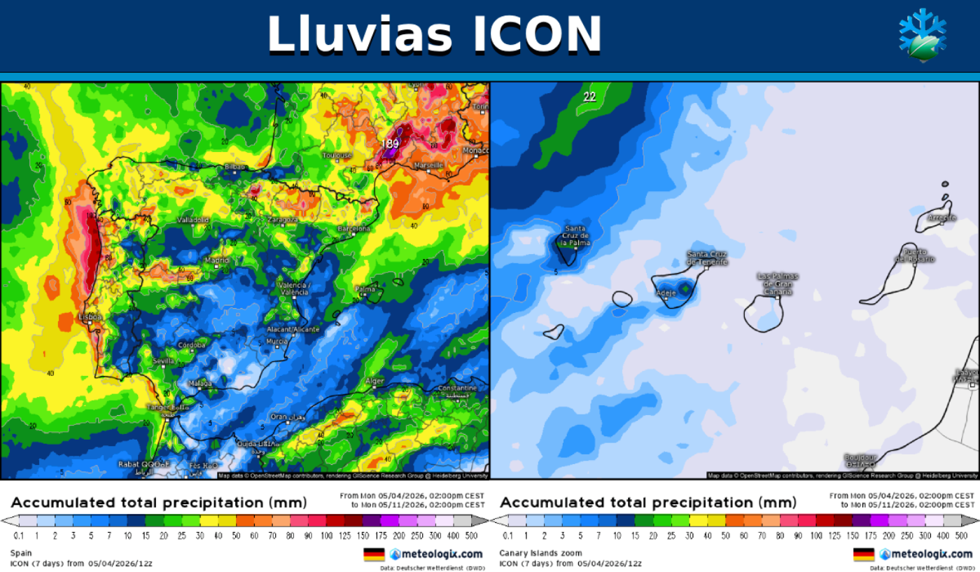 Mapas lluvias
