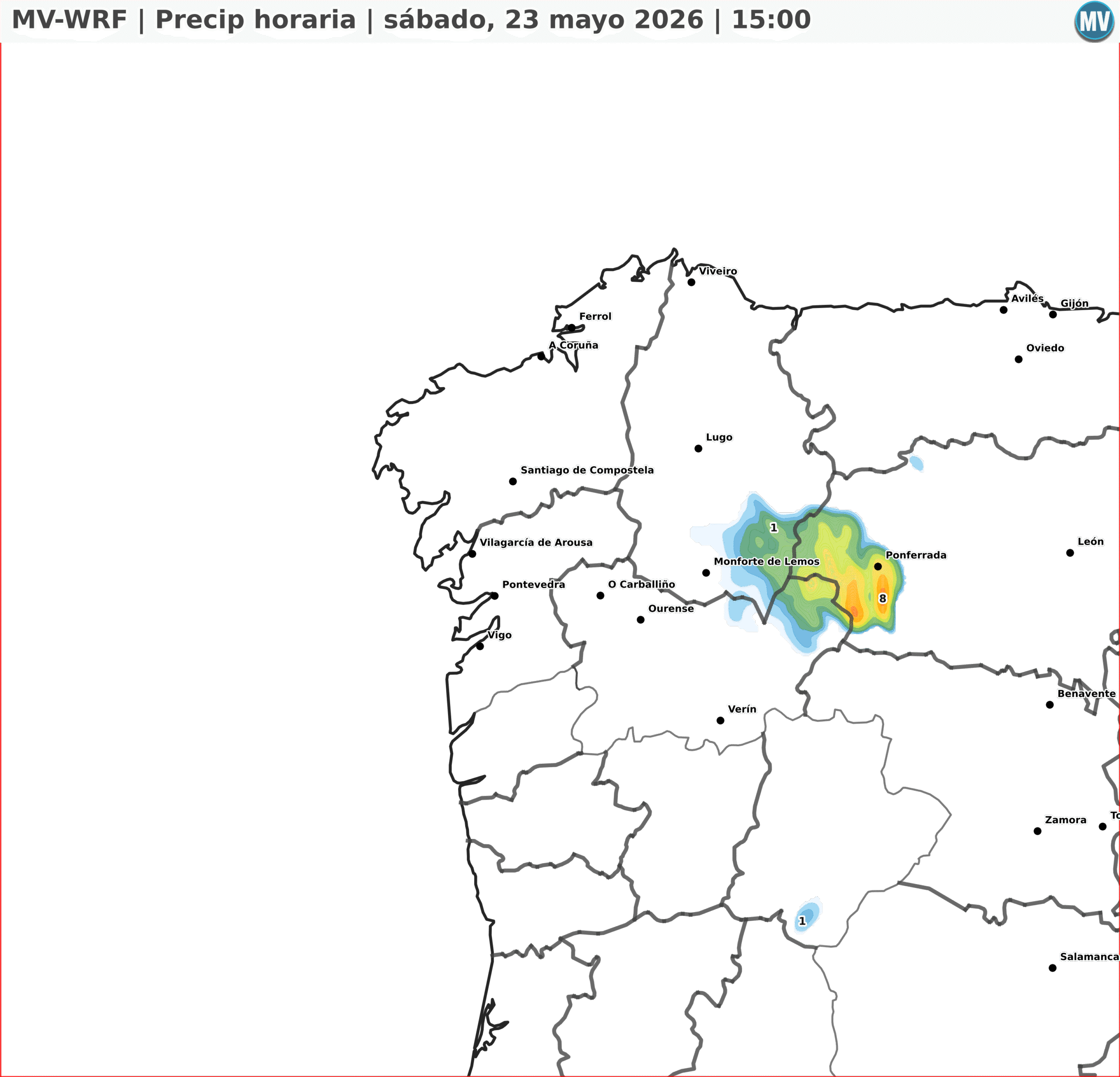 Lluvias MV-WRF