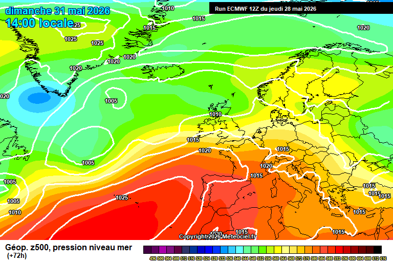 ECMWF geopotencial