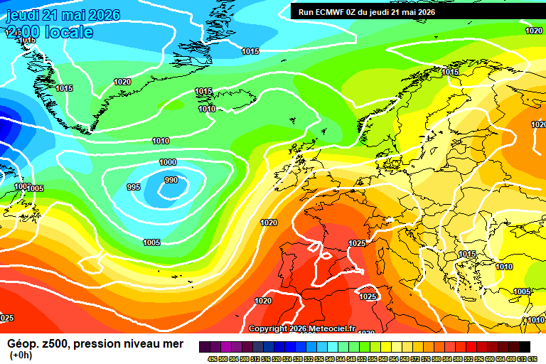ECMWF geopotencial