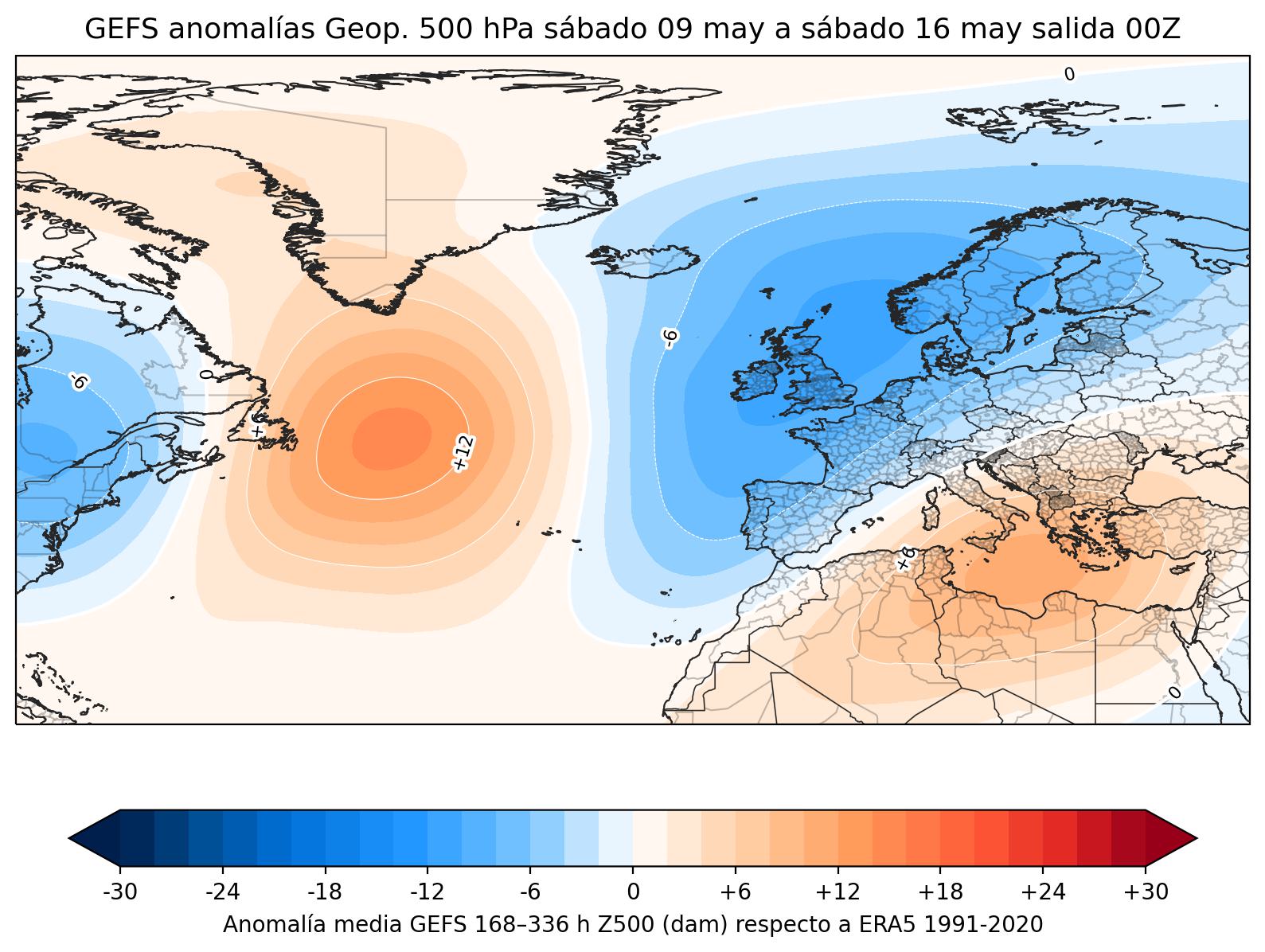Anomal&iacute;as geopotencial