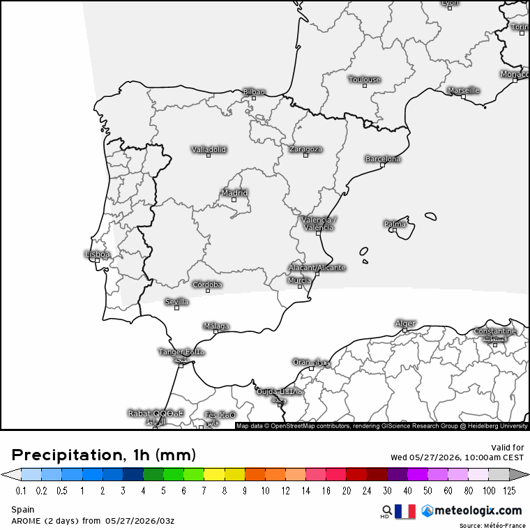AROME lluvias