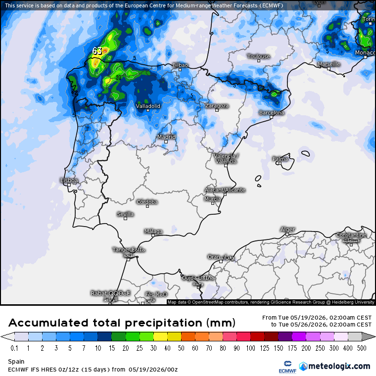 ECMWF lluvias 