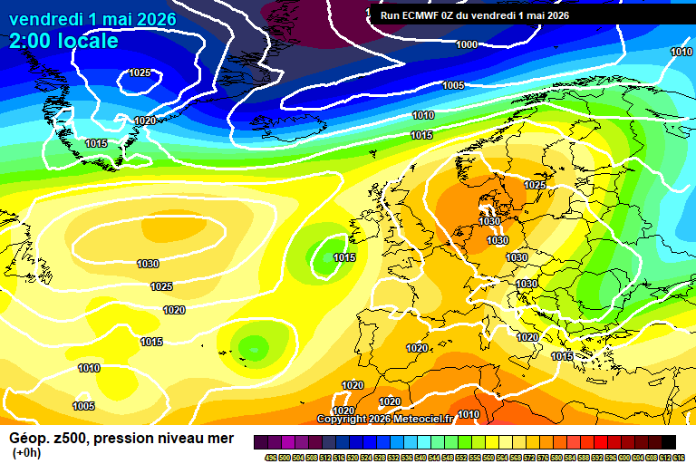 ECMWF geopotencial