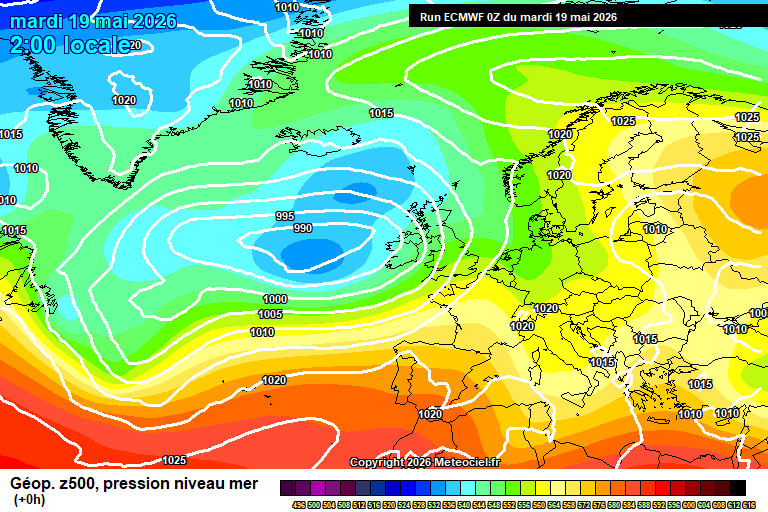 ECMWF geopotencial