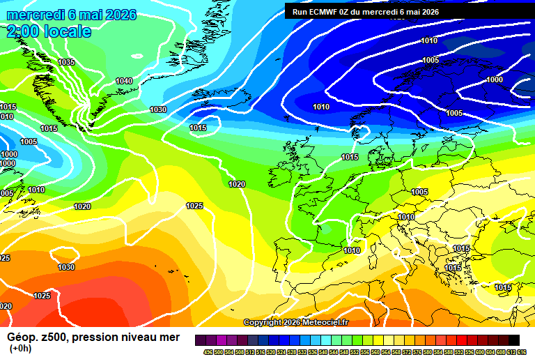 ECMWF geopotencial