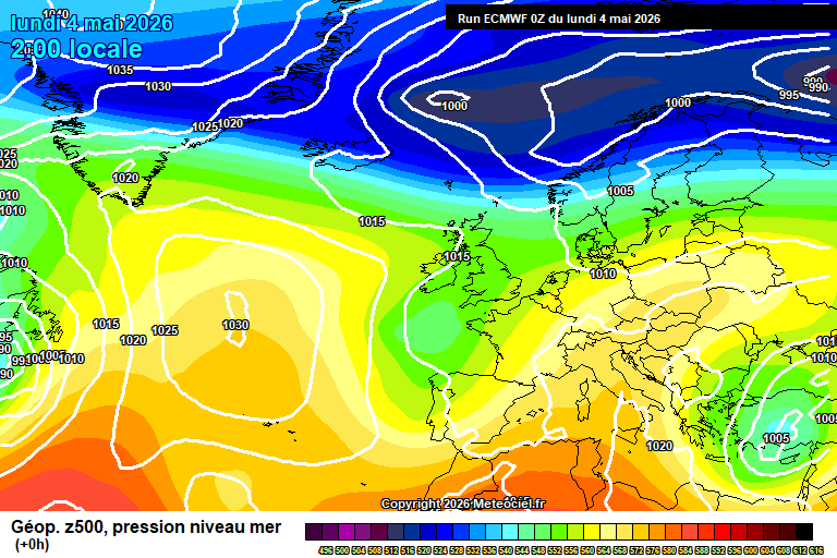 ECMWF geopotencial
