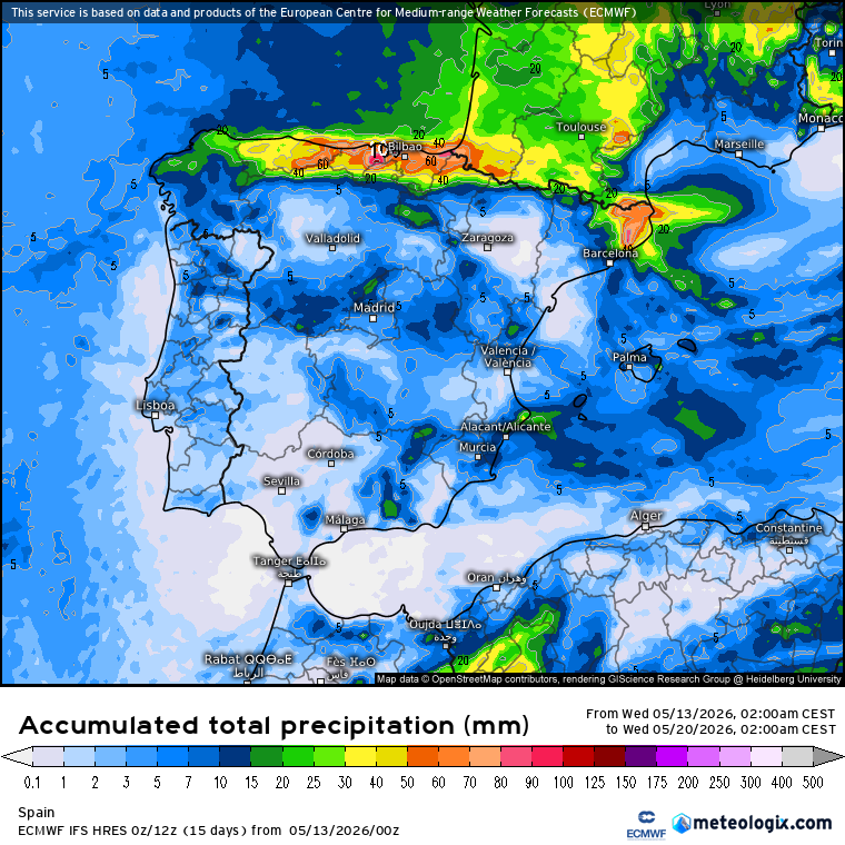 ECMWF lluvias 