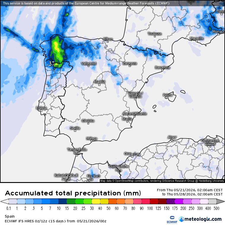 ECMWF lluvias 