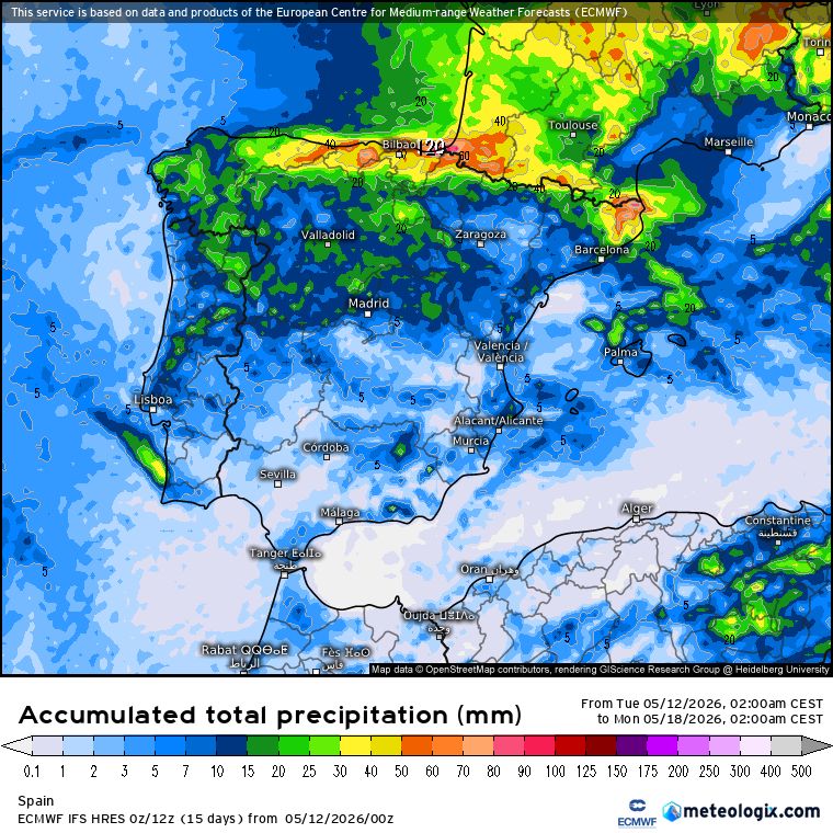 ECMWF lluvias 