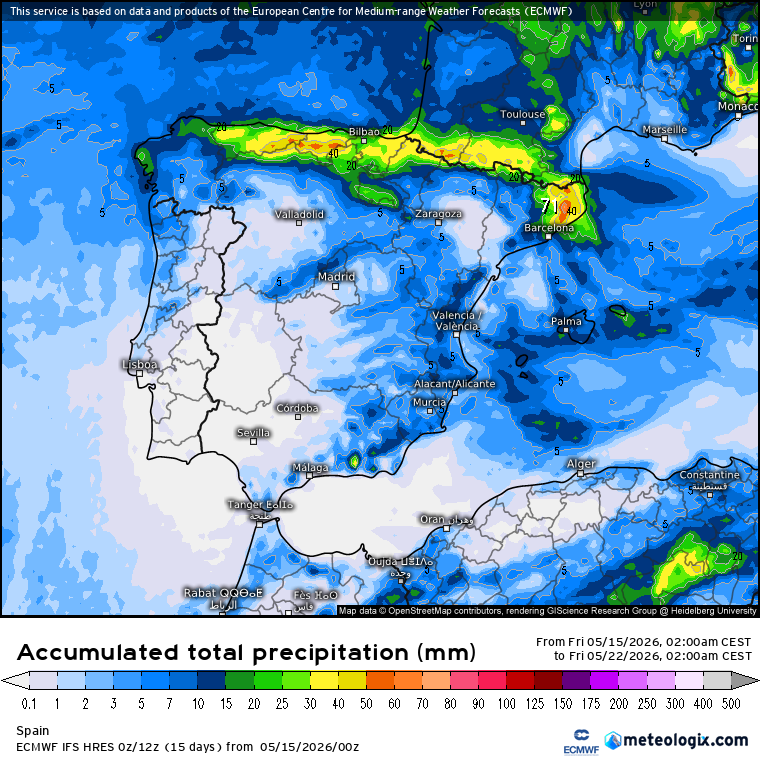 ECMWF lluvias 