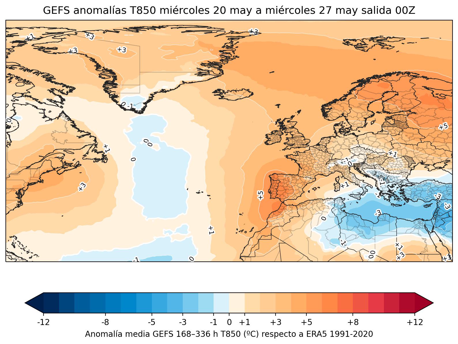 GFS anomalías