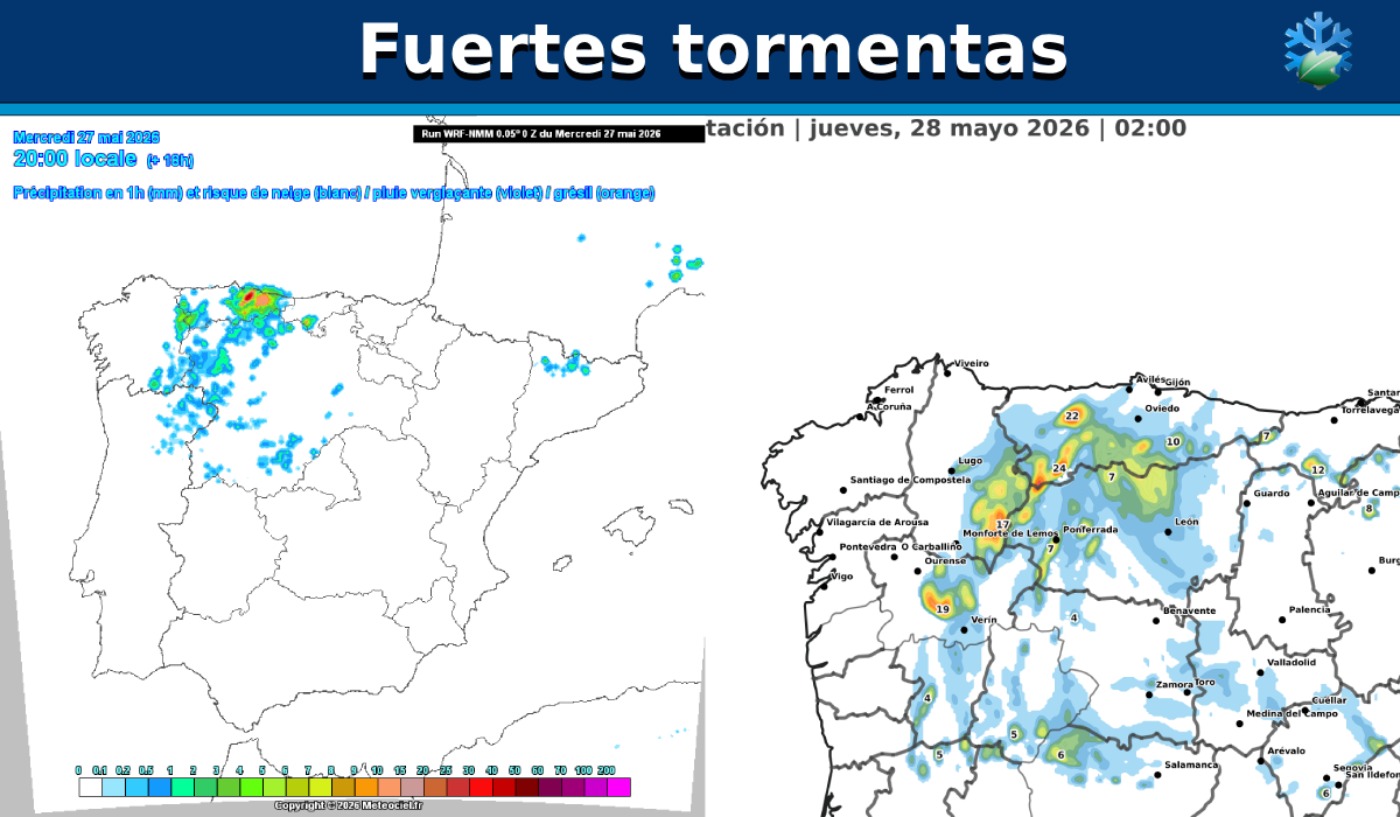 Mapa de tormentas