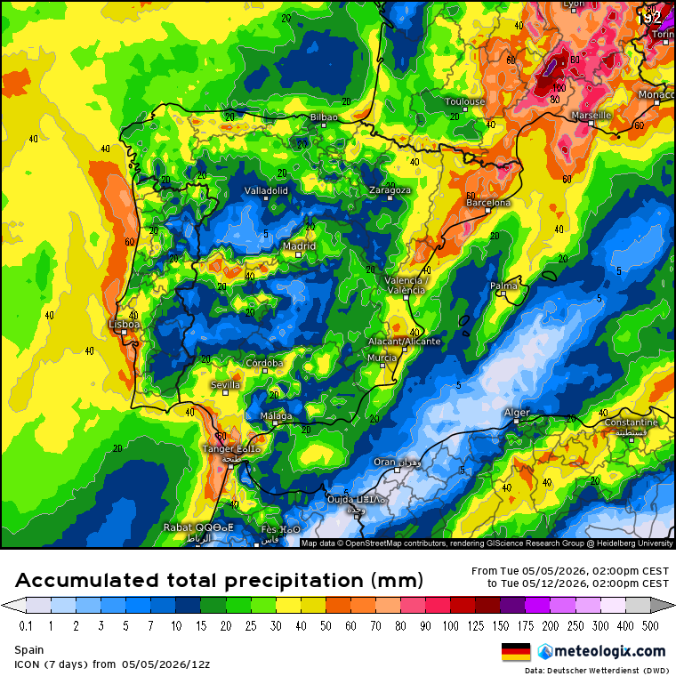 ECMWF lluvias 