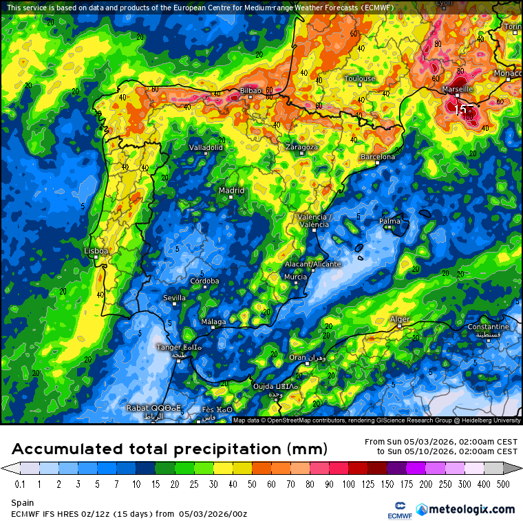 ECMWF lluvias 
