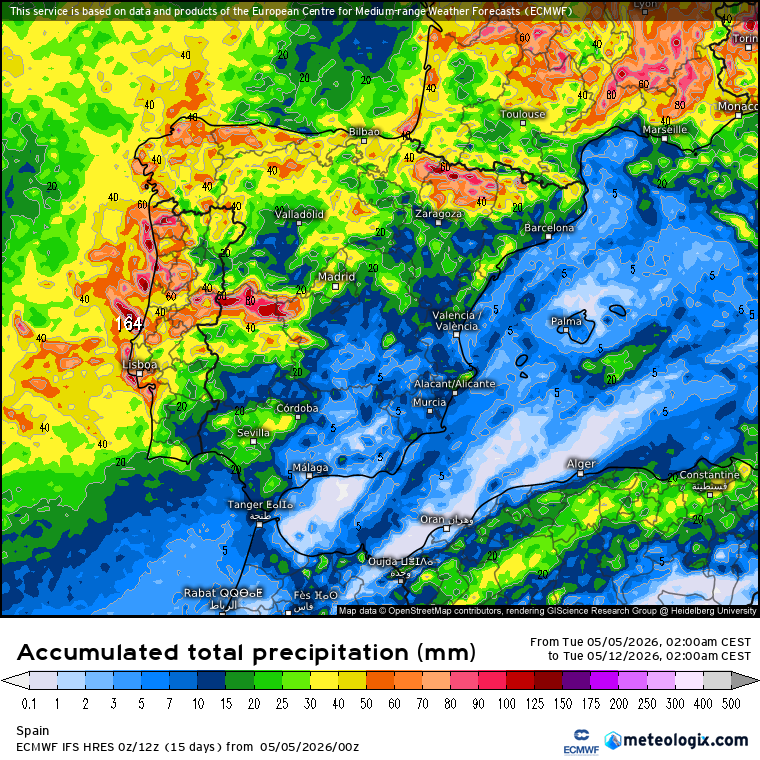 ECMWF lluvias 