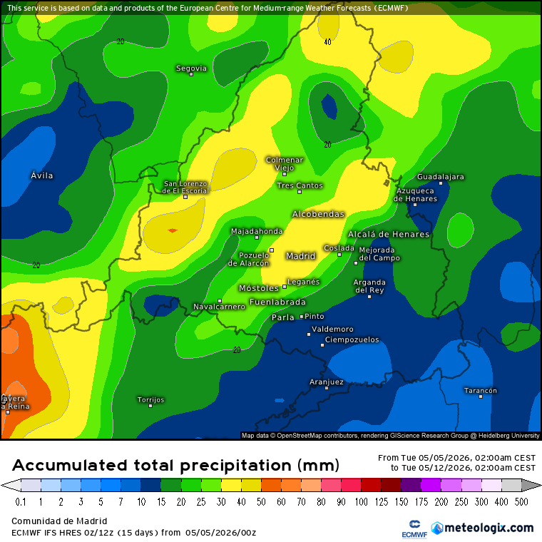 Lluvias Madrid