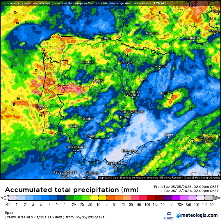 ECMWF lluvias