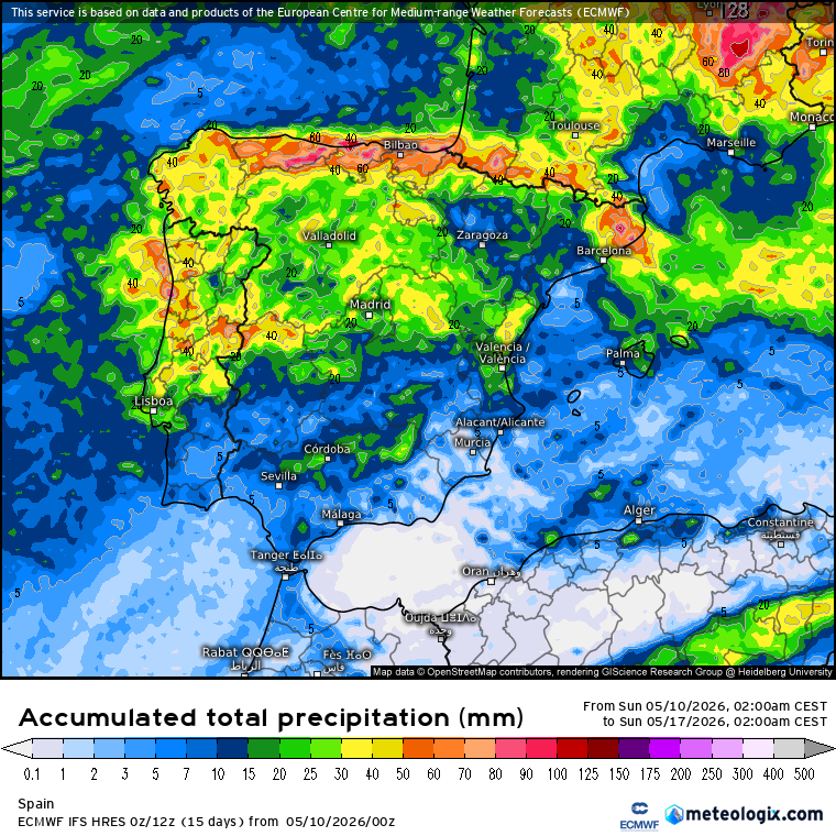 ECMWF lluvias