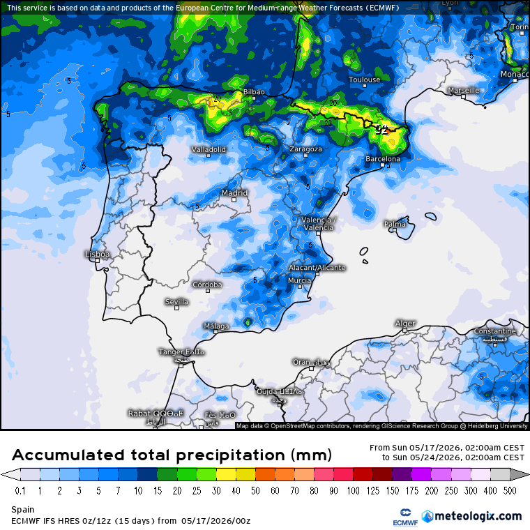ECMWF lluvias 
