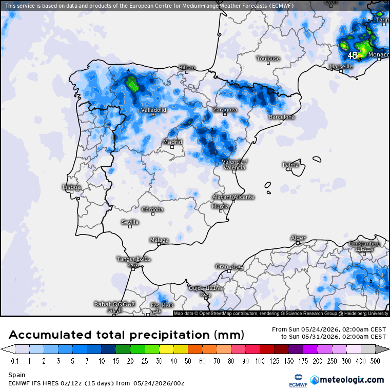 ECMWF lluvias