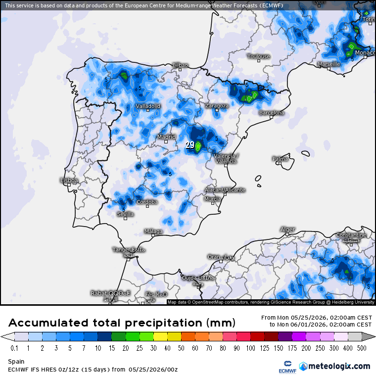 ECMWF lluvias 