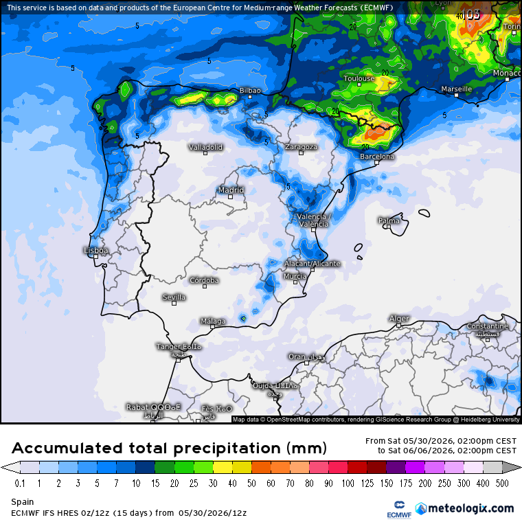 ECMWF lluvias 
