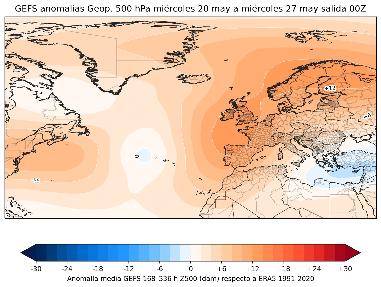 GFS anomalías
