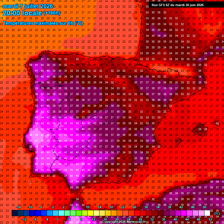 Temperatura en superficie