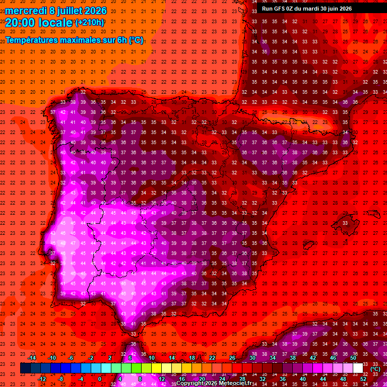 Temperatura en superficie