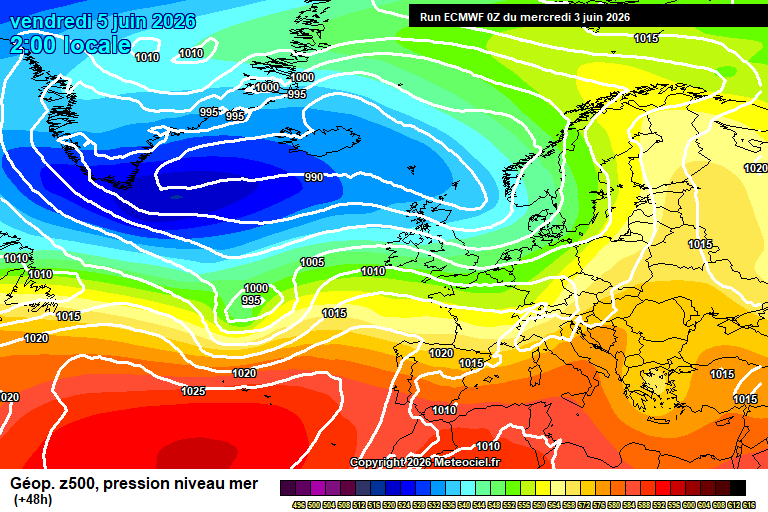 ECMWF geopotencial