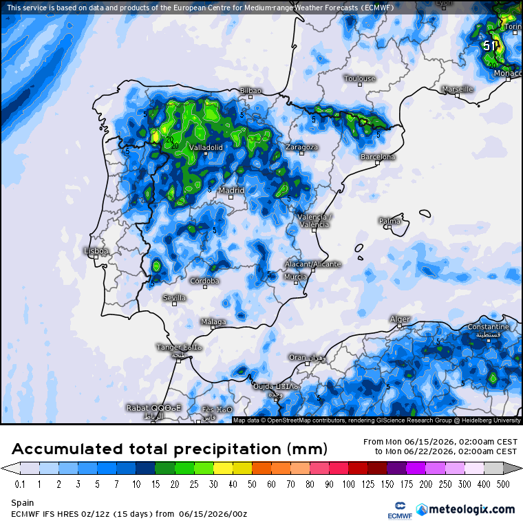 Mapas lluvias