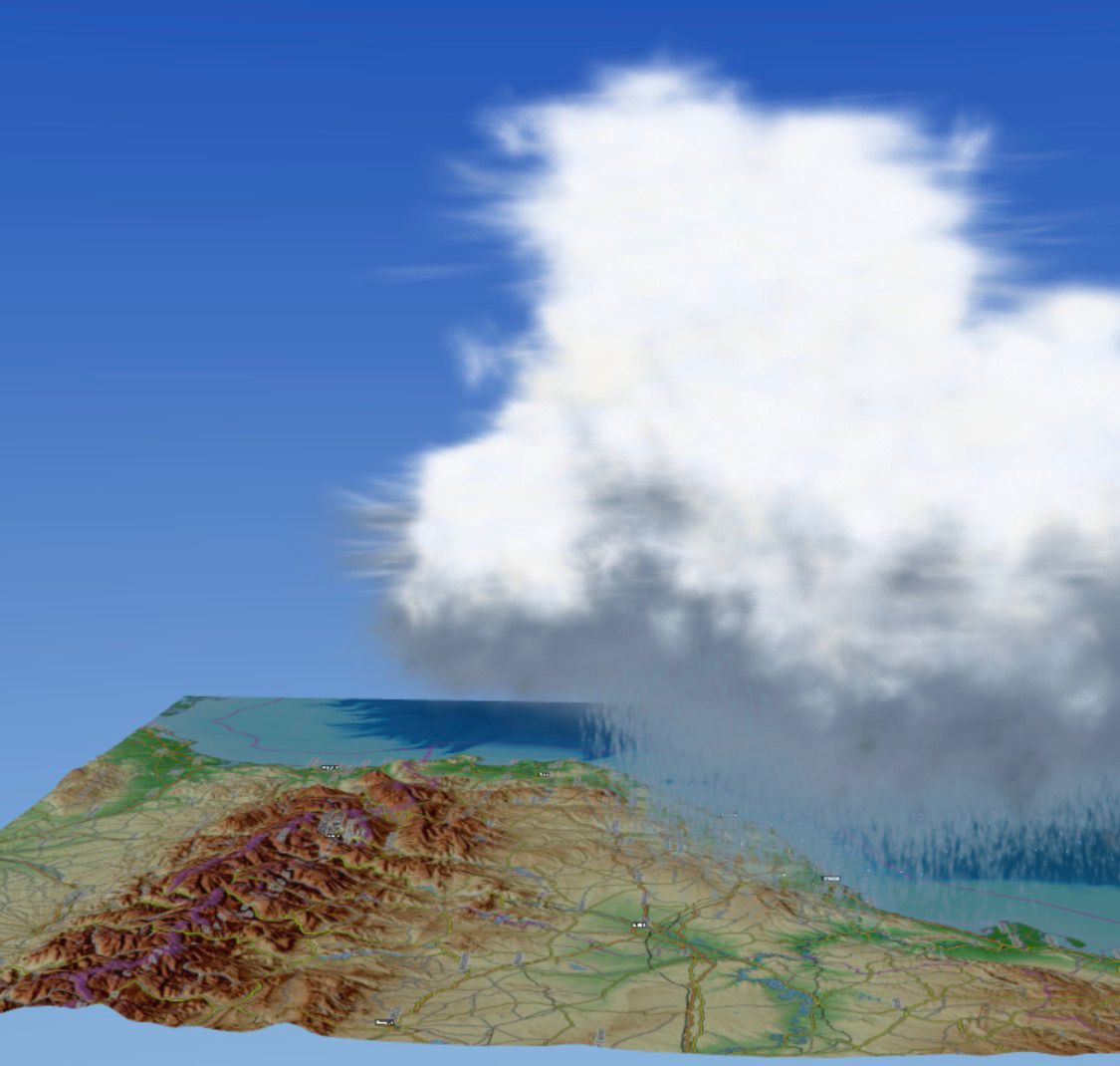 Nubes en 3d