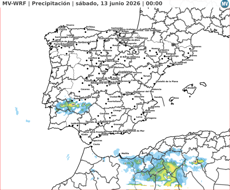 Lluvias MV modelo