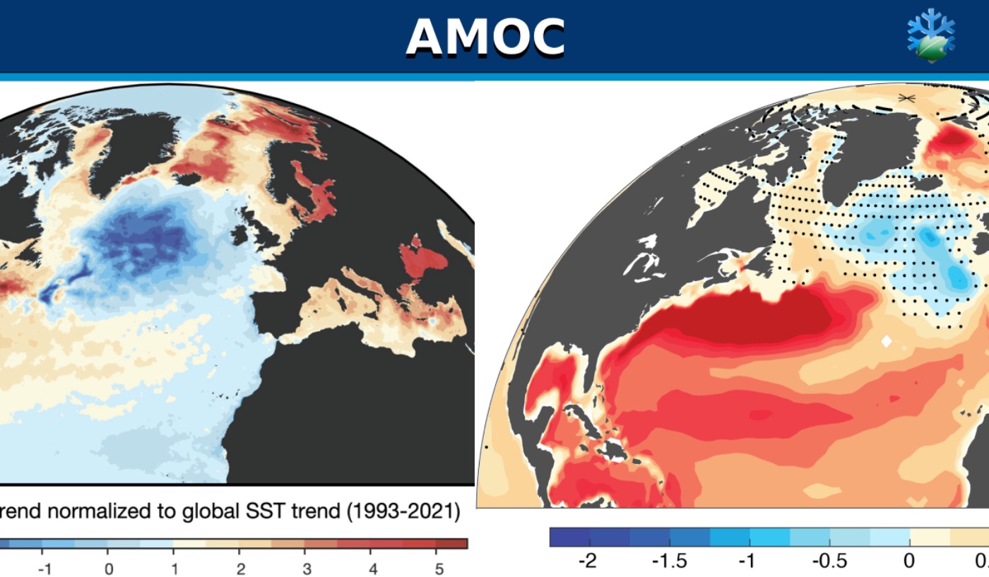 AMOC anomalías fría Atlántico Norte